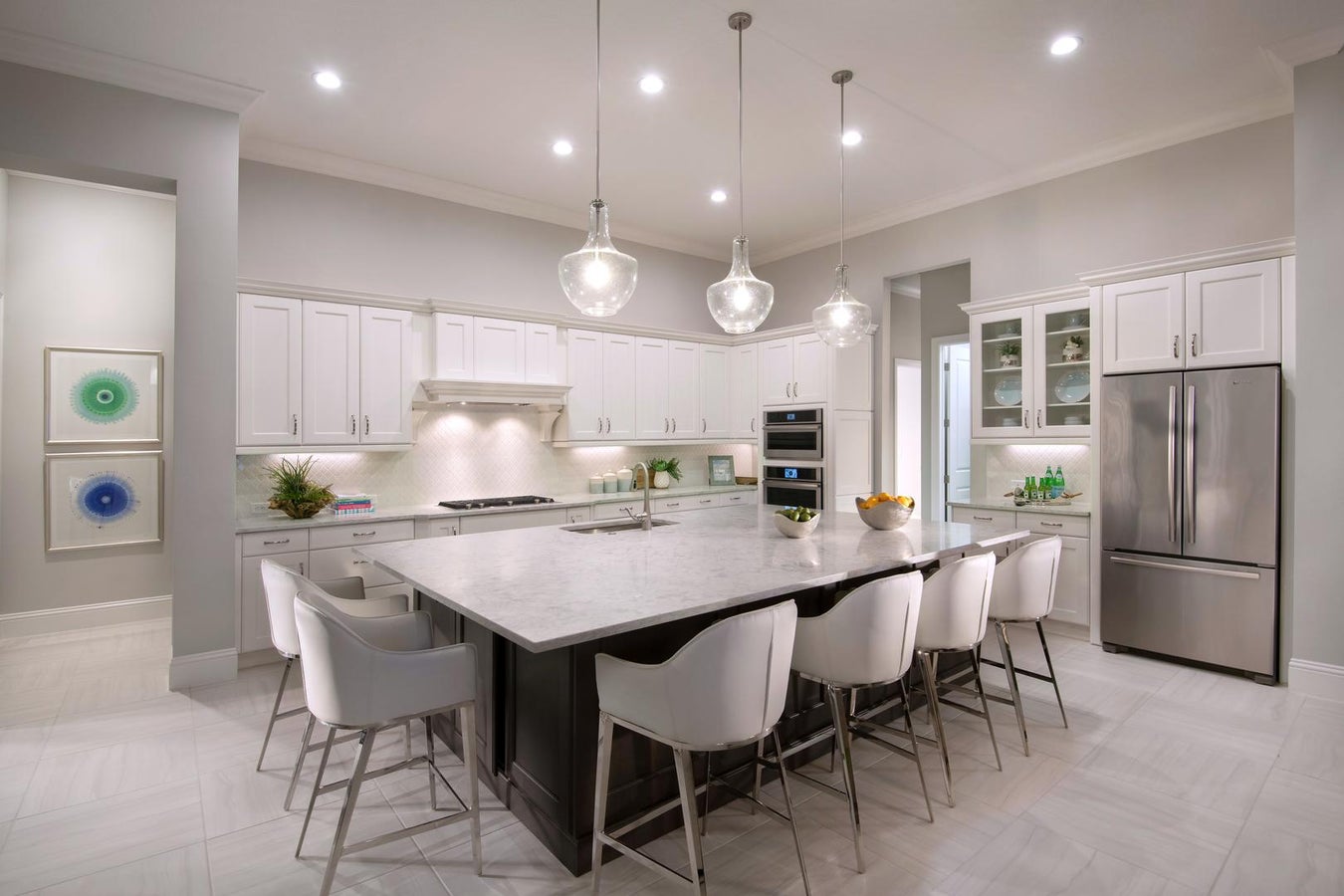 The Kitchen of The Glenmore by STOCK Signature Homes at The Lake Club in Lakewood Ranch Florida